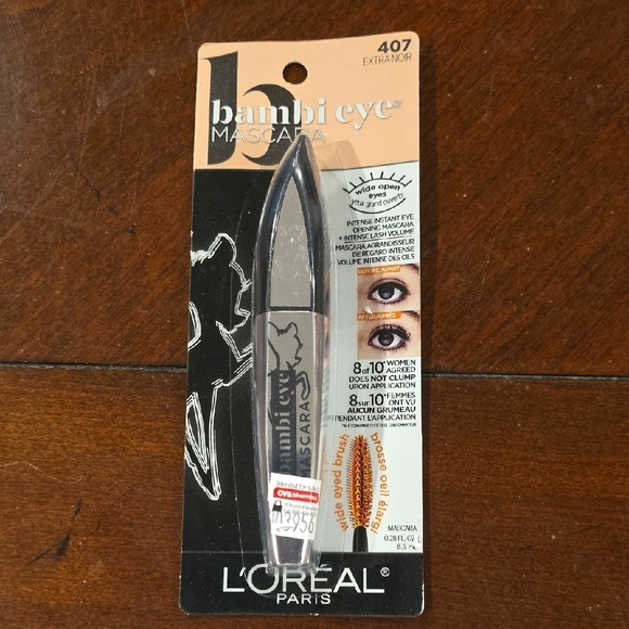 (J52) L'Oreal Bambi Eye Mascara - Extra Noir 407 - Picture 1 of 5